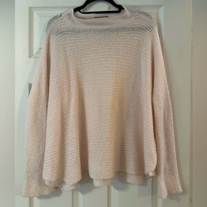 Wooden Ships Cozy Light Pink Knit Sweater M/L